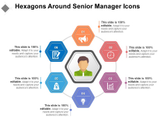 Hexagons Around Senior Manager Icons Ppt PowerPoint Presentation File Background Designs PDF Hexagons Around Senior Manager Icons Ppt PowerPoint Presentation File Background Designs PDF