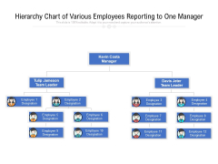 Hierarchy Chart Of Various Employees Reporting To One Manager Ppt PowerPoint Presentation Diagram Templates PDF Hierarchy Chart Of Various Employees Reporting To One Manager Ppt PowerPoint Presentation Diagram Templates PDF