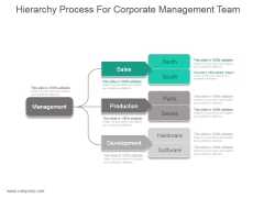 Hierarchy Process For Corporate Management Team Ppt Slide