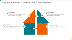 House Breakdown Puzzle For Real Estate Property Summary PDF