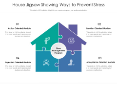 House Jigsaw Showing Ways To Prevent Stress Ppt PowerPoint Presentation Professional Templates PDF House Jigsaw Showing Ways To Prevent Stress Ppt PowerPoint Presentation Professional Templates PDF