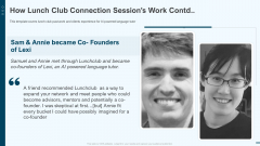 How Lunch Club Connection Sessions Work Contd Lunchclub Investor Capitalizing Elevator Formats Pdf