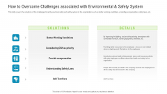 How To Overcome Challenges Associated With Environmental And Safety System Formats PDF