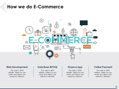 How We Do E Commerce Ppt PowerPoint Presentation Icon Show How We Do E Commerce Ppt PowerPoint Presentation Icon Show