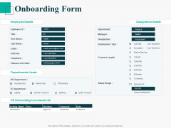Human Capital Management Procedure Onboarding Form Ppt Gallery Deck PDF Human Capital Management Procedure Onboarding Form Ppt Gallery Deck PDF