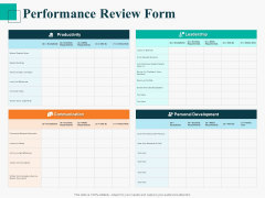 Human Capital Management Procedure Performance Review Form Themes PDF Human Capital Management Procedure Performance Review Form Themes PDF