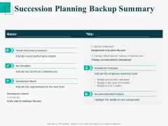 Human Capital Management Procedure Succession Planning Backup Summary Pictures PDF Human Capital Management Procedure Succession Planning Backup Summary Pictures PDF