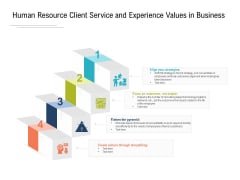 Human Resource Client Service And Experience Values In Business Ppt PowerPoint Presentation Infographics Example PDF Human Resource Client Service And Experience Values In Business Ppt PowerPoint Presentation Infographics Example PDF