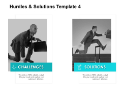 Hurdles And Solutions Template 4 Ppt PowerPoint Presentation Show Slides Hurdles And Solutions Template 4 Ppt PowerPoint Presentation Show Slides