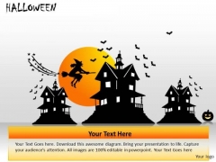 Haunted House Witch Broom PowerPoint Templates Ppt Slides Haunted House Witch Broom PowerPoint Templates Ppt Slides