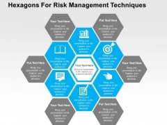 Hexagons For Risk Management Techniques PowerPoint Template Hexagons For Risk Management Techniques PowerPoint Template
