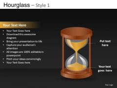 Hourglass Sand Falling PowerPoint Templates Editable Ppt Slides