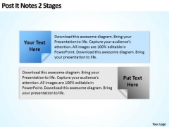 How To Draw Business Process Diagram Post It Notes 2 Stages PowerPoint Slides How To Draw Business Process Diagram Post It Notes 2 Stages PowerPoint Slides