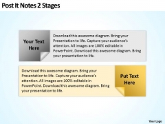 How To Draw Business Process Diagram Post It Notes 2 Stages Ppt PowerPoint Slides How To Draw Business Process Diagram Post It Notes 2 Stages Ppt PowerPoint Slides