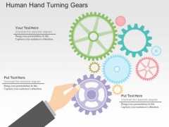 Human Hand Turning Gears PowerPoint Templates Human Hand Turning Gears PowerPoint Templates