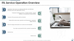 ITIL Service Operation Overview Infographics PDF
