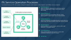ITIL Service Operation Processes Ppt Outline Slides PDF