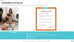 IT Scrum Artifacts Definition Of Done Ppt Icon Rules PDF