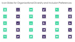 Icon Slides For Organizational Diversity And Inclusion Preferences Rules PDF Icon Slides For Organizational Diversity And Inclusion Preferences Rules PDF