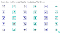 Icons Slide For Deliveroo Capital Fundraising Pitch Deck Ppt Pictures Example PDF