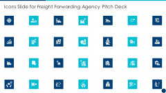Icons Slide For Freight Forwarding Agency Pitch Deck Ppt Summary Introduction PDF
