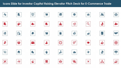 Icons Slide For Investor Capital Raising Elevator Pitch Deck For E Commerce Trade Icons PDF Icons Slide For Investor Capital Raising Elevator Pitch Deck For E Commerce Trade Icons PDF