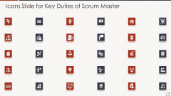 Icons Slide For Key Duties Of Scrum Master Template PDF Icons Slide For Key Duties Of Scrum Master Template PDF