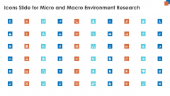 Icons Slide For Micro And Macro Environment Research Ppt Icon Brochure PDF