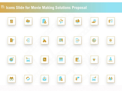 Icons Slide For Movie Making Solutions Proposal Ppt Outline Display PDF
