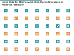 Icons Slide For Online Marketing Consulting Services Proposal Template Ppt Portfolio Background PDF