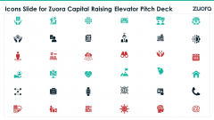 Icons Slide For Zuora Capital Raising Elevator Pitch Deck Ideas PDF