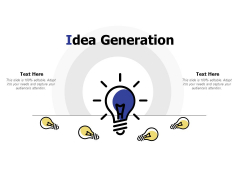 Idea Generation Ppt PowerPoint Presentation Model Slides Idea Generation Ppt PowerPoint Presentation Model Slides