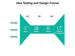 Idea Testing And Design Funnel Ppt PowerPoint Presentation Icon Portrait PDF Idea Testing And Design Funnel Ppt PowerPoint Presentation Icon Portrait PDF