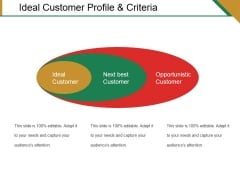 Ideal Customer Profile And Criteria Ppt PowerPoint Presentation Portfolio Deck Ideal Customer Profile And Criteria Ppt PowerPoint Presentation Portfolio Deck
