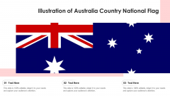 Illustration Of Australia Country National Flag Ppt PowerPoint Presentation Gallery Smartart PDF