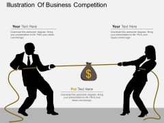 Illustration Of Business Competition Powerpoint Template Illustration Of Business Competition Powerpoint Template