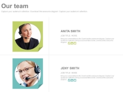Illustration Of Customer Care Team Powerpoint Slides