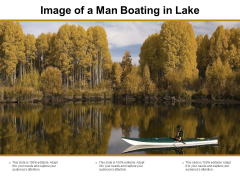 Image Of A Man Boating In Lake Ppt PowerPoint Presentation Inspiration Outfit