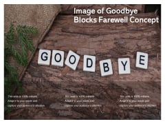 Image Of Goodbye Blocks Farewell Concept Ppt PowerPoint Presentation Professional Graphics Tutorials