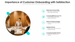 Importance Of Customer Onboarding With Satisfaction Ppt Infographics Graphics Design PDF Importance Of Customer Onboarding With Satisfaction Ppt Infographics Graphics Design PDF