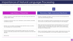 Importance Of Natural Language Processing Ppt Show Background Designs PDF