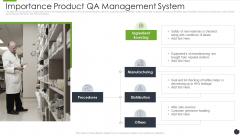 Importance Product QA Management System Sample PDF