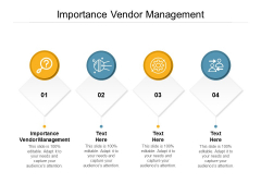 Importance Vendor Management Ppt PowerPoint Presentation File Inspiration Cpb