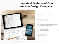 Important Features Of Good Website Design Company Ppt PowerPoint Presentation Icon Elements Important Features Of Good Website Design Company Ppt PowerPoint Presentation Icon Elements