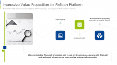 Impressive Value Proposition For Fintech Platform Ppt Slides Inspiration PDF