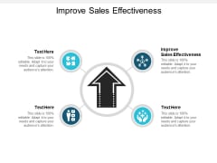Improve Sales Effectiveness Ppt PowerPoint Presentation Model Example Cpb