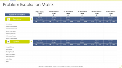 Incident And Issue Management Procedure Problem Escalation Matrix Ppt Icon Inspiration PDF