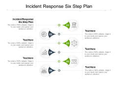 Incident Response Six Step Plan Ppt PowerPoint Presentation Outline Slides Cpb
