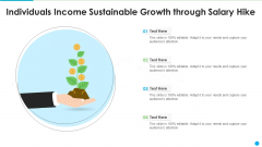 Individuals Income Sustainable Growth Through Salary Hike Portrait PDF Individuals Income Sustainable Growth Through Salary Hike Portrait PDF