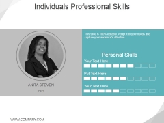 Individuals Professional Skills Ppt PowerPoint Presentation File Display